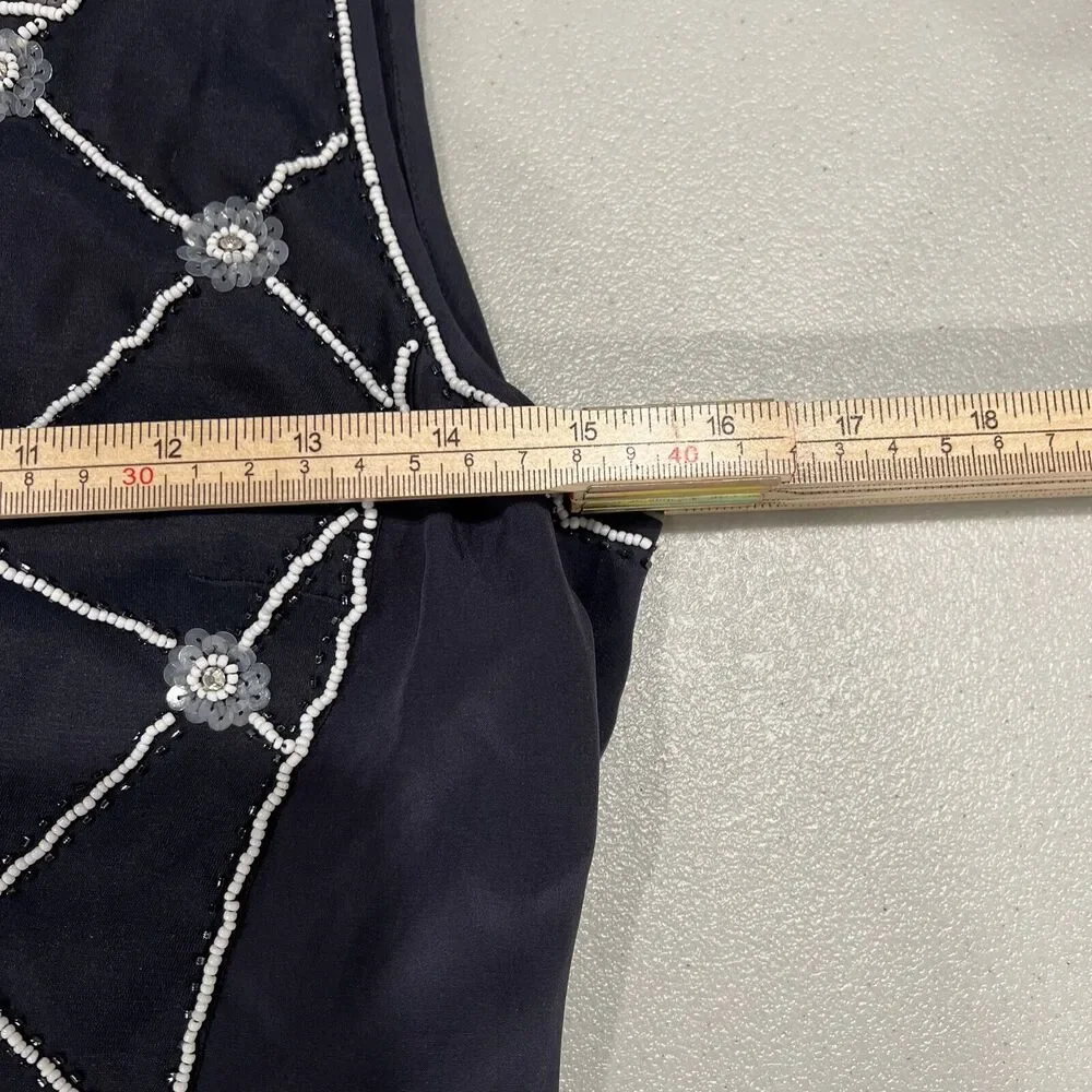 Tory Burch Dress Women 2 Blue‎ Beaded needs repair